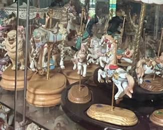 Franklin Mint Collection of Musical Carousel Figurines