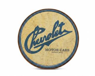 Chevrolet Motor Cars Detroit Mich. Tin Sign