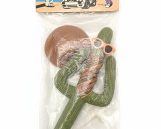 Western Galactic Cowboy Cactus Car Antenna Topper by RSV Productions