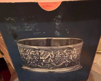 Silver Plated Grapevine Pattern Wine Coaster