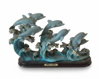 Dolphin Family Sculpture by Meerbi
