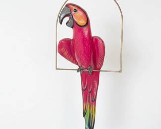 Red Macaw Metal Wall Art second image