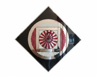 MidCentury Modern Fanburst Geometric Mirror