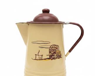 Monterrey Western Ware Enamelware Coffee Pot and Ceramic Molds