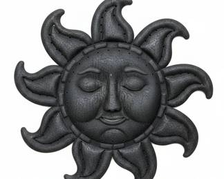 Cast Iron Sun Face Wall Decor