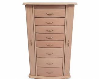 Powell Pink Jewelry Armoire with Drawers