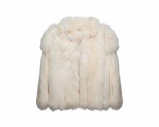 Cashmere Cardigan with Fox Fur Collar and Sequin Jacket Ensemble third image
