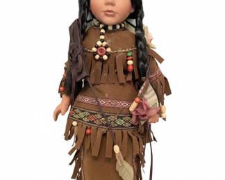 Goldenvale Collection Native American Indian Porcelain Doll