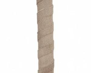 Native American Style Ceremonial Rattle or Club with Lightning Bolt Motif