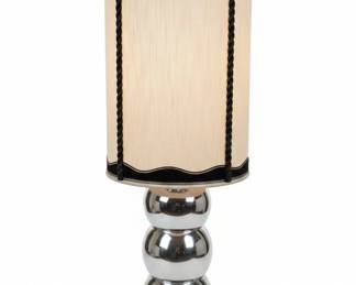 Space Age Chrome Stacked Sphere Table Lamp