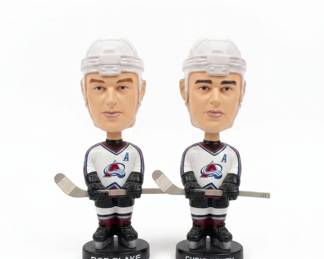 Colorado Avalanche Rob Blake and Chris Drury Bobbleheads Carls Jr. Promotional Set
