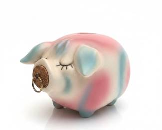 Hull Pottery Corky Pig Piggy Bank