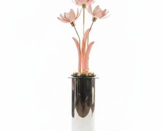 MidCentury Modern Pink Lotus Floor Lamp by Hans Kgl