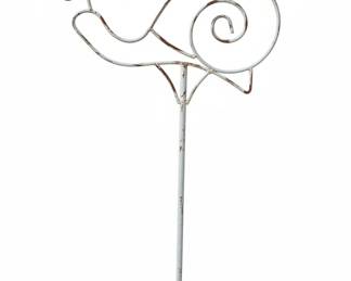 Metal Snail Garden Stake