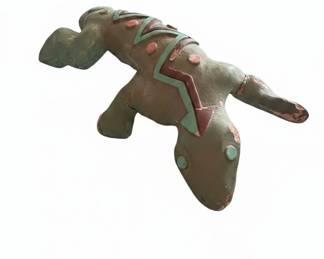 Vintage Cast Iron Lizard Figurine