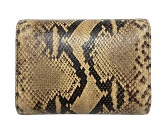 Vintage Python Skin Bifold Wallet