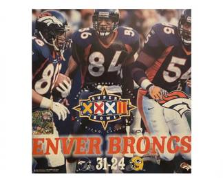 Denver Broncos Super Bowl XXXII Champions Framed Poster second image