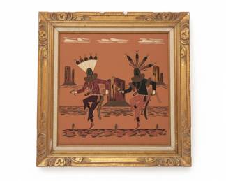 Native American Sand Painting Lithograph