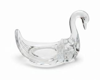 Crystal Swan Candy Dish