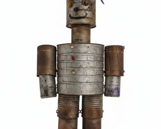 Folk Art Tin Man Wind Chime