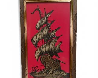 Red Velvet Ship Painting second image