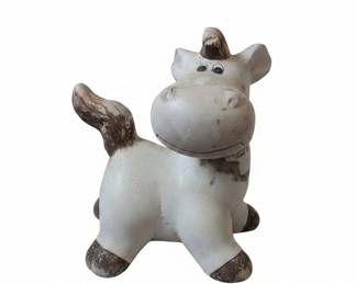 Ceramic Cow Planter Statue