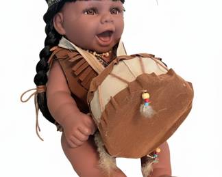 Goldenvale Collection Native American Baby Doll with Drum