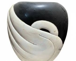 Art Deco Swan Ceramic Vase