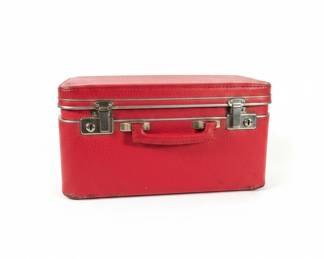 Vintage Red Samsonite Silhouette Train Case