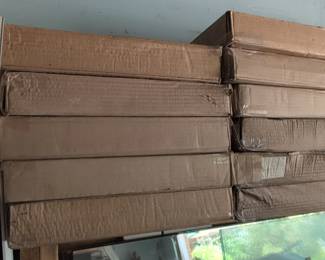 Deuces Wild Speed Shop Tin Sign and Boxes of Unopened Signs second image