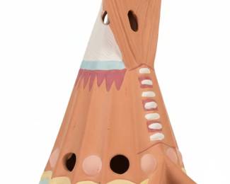 Ceramic Teepee Incense Burner