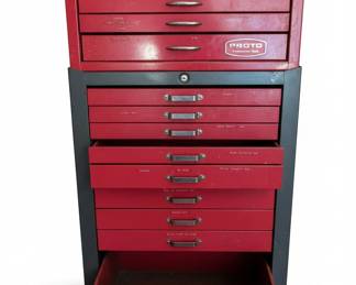 Proto Professional Tools Red Metal Rolling Tool Chest