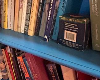 Books on Blue Shelving Unit third image