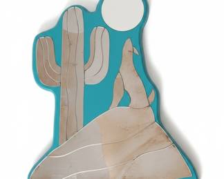 Art Deco Style Mirror with Decorative Inlay