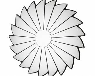 Venetian Style ReverseEtched Glass Sunburst Mirror