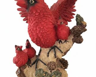 Cardinal Family Figurine second image