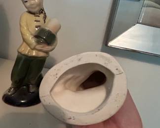 Pair of Royal Copley Ceramic Figurines Asian Children second image