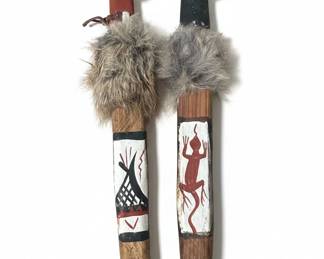 Native American Style Ceremonial Pipes second image