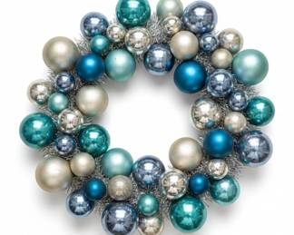 Vintage Christmas Ornament Wreath