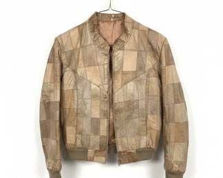 Patchwork Suede Bomber Jacket