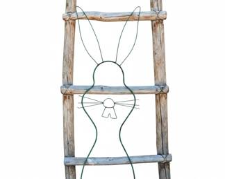 Easter BunnyShaped Metal Climbing Plant Trellis