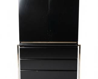Schieder Furniture Domani Collection Black Lacquer Dresser