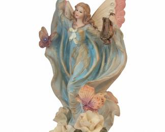 Angel Figurine with Flowers