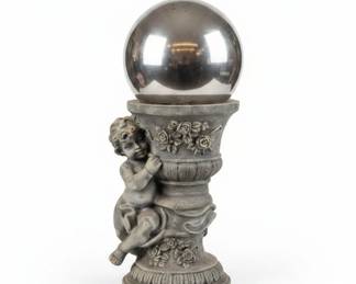 Cherub Urn with Sphere