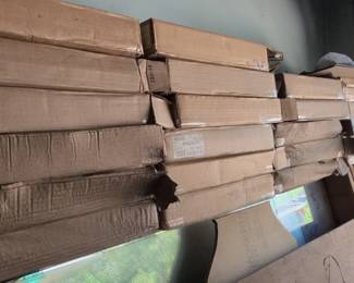 Deuces Wild Speed Shop Tin Sign and Boxes of Unopened Signs third image