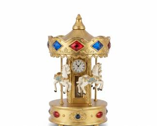 Figurines and Collectibles Display Featuring Pegasus, Carousel Horses, and Angels second image