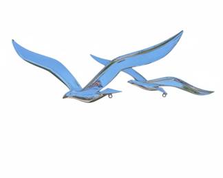 Metal Garden Art Assortment Flying Birds, Dragonfly, Welcome Sign second image