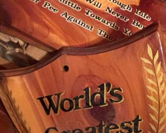 Wooden Inspirational and Humorous Plaques