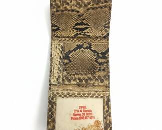 Vintage Python Skin Bifold Wallet second image