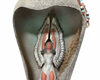 Native American Angelic Figure in Urn